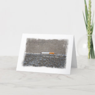 Rauchen beenden Herzlichen Glückwunsch Ermutigung Karte