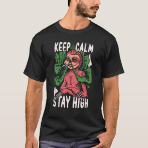 Rauchen bei Tieren und Unkraut T-Shirt