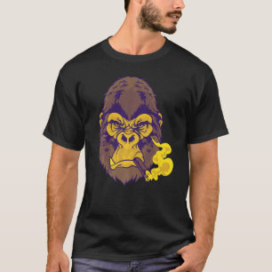 Rauchen Gemeiner SenffarbGorilla für Typ T-Shirt