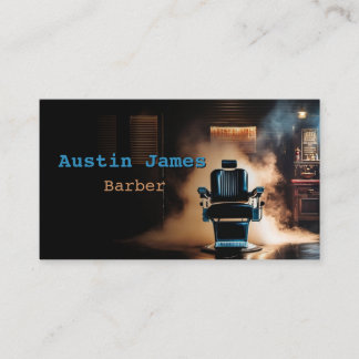 Rauchen im Industriedesign Barber Business Card Visitenkarte