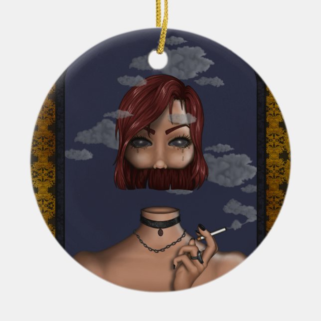 rauchen keramik ornament (Vorne)