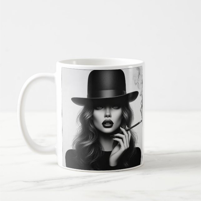 Rauchen Lady! Kaffeetasse (Links)