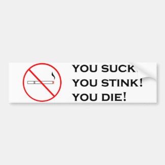 Rauchen, nicht attraktiv! autoaufkleber