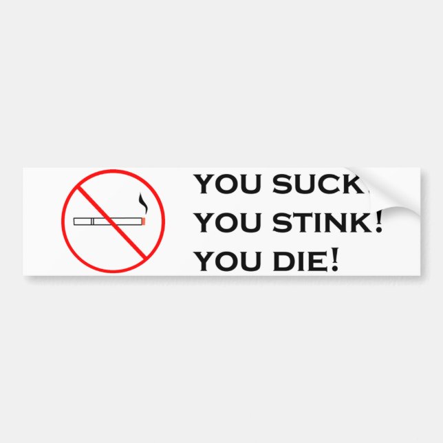 Rauchen, nicht attraktiv! autoaufkleber (Vorne)