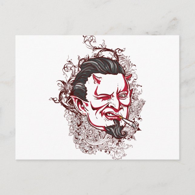 Rauchen Postkarte (Vorderseite)