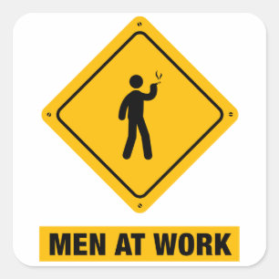 Rauchen Quadratischer Aufkleber