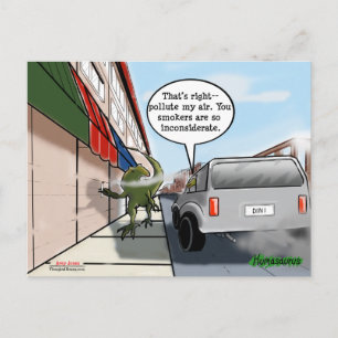 Rauchen rücksichtslos? postkarte