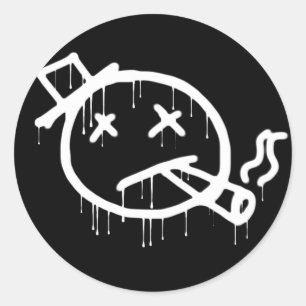 Rauchen Runder Aufkleber