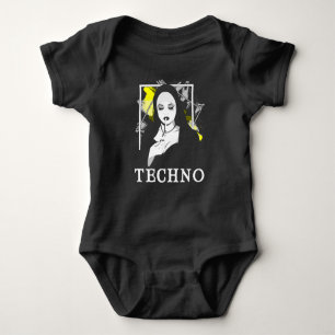 Rauchen Techno Nun Religion Elektronische Bassmusi Baby Strampler