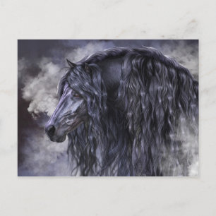 Rauchen und Ebony Postkarte