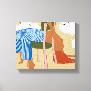 Rauchen und Wolken machen Leinwanddruck