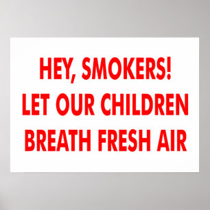 Rauchen verboten poster