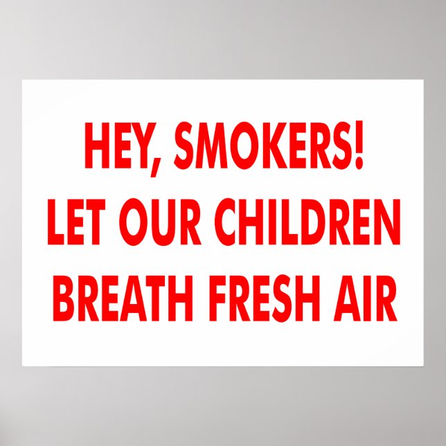 Rauchen verboten poster (Vorne)