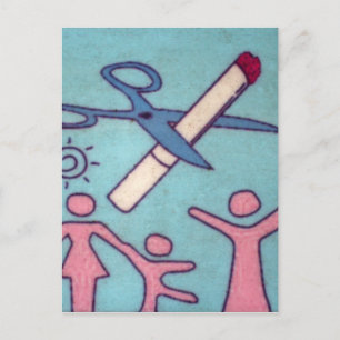 Rauchen verboten postkarte