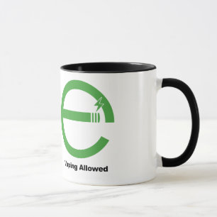 Rauchen verboten. Vaping gewährte Tasse