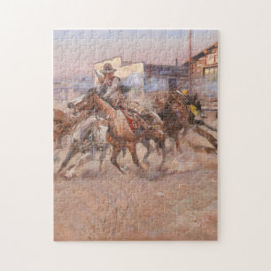 Rauchen von 45 von Charles Marion Russell Puzzle