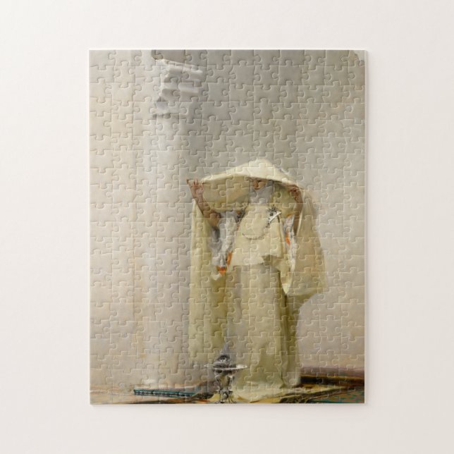 Rauchen von Ambergris, 1880 von John Singer Sargen Puzzle (Vertikal)