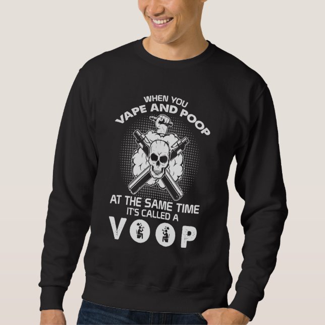 Rauchen, wenn man sich verirrt und Kacke, wird es  Sweatshirt (Vorderseite)