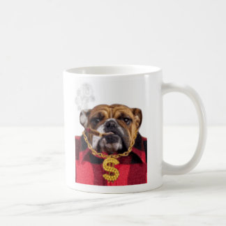 Rauchende Gangsta Bulldogge Kaffeetasse