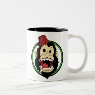 rauchender Affe Zweifarbige Tasse