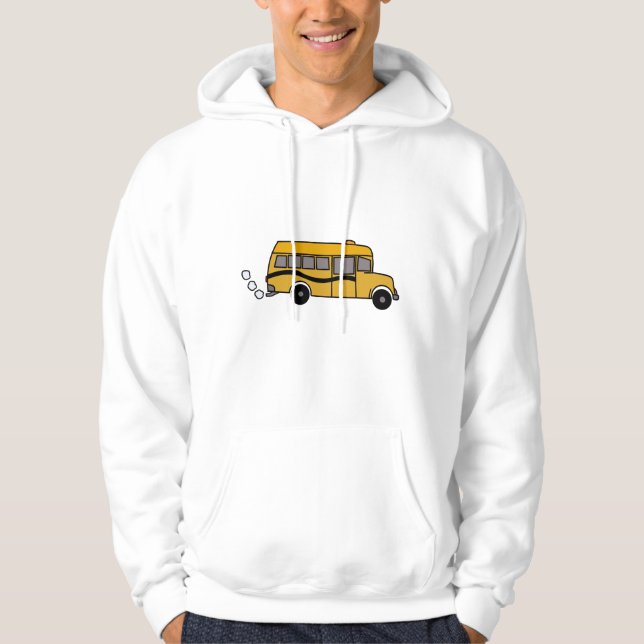 Rauchender Bus Hoodie (Vorderseite)