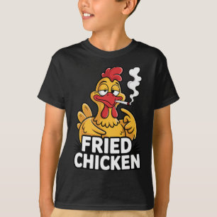 Rauchender Fried Chicken Joint Lustiger Weed-Liebh T-Shirt