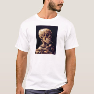 Rauchender Schädel Van Gogh T-Shirt