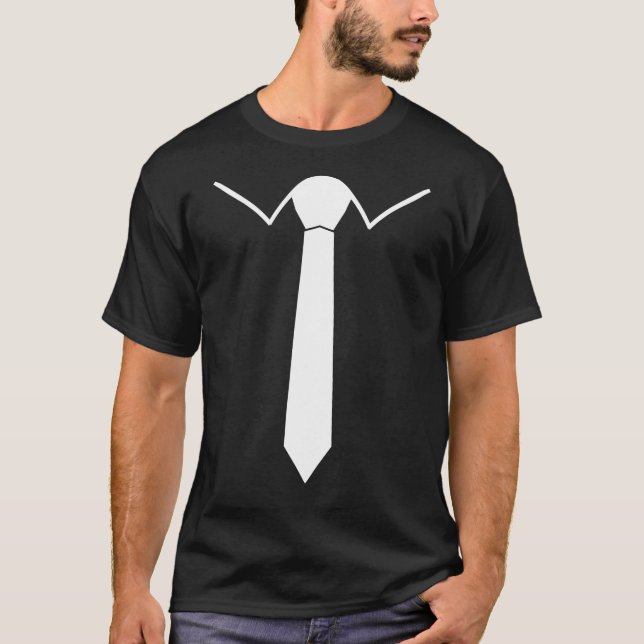 Rauchendes Anzug Bowtie T-Shirt (Vorderseite)
