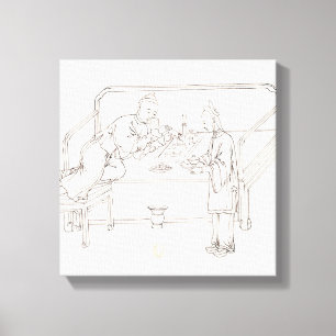 Rauchendes Opium Leinwanddruck