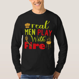 Raucher Grill Fleisch Wurst Kohle 3 T-Shirt