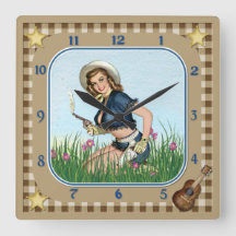 Raucher Pistole Pin Up Cowgirl Uhr