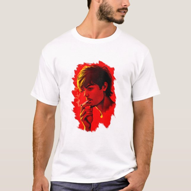 Raucher T-Shirt (Vorderseite)