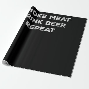 Räucherfleisch - Bieraufstrich   Funny GRILLEN Lov Geschenkpapier