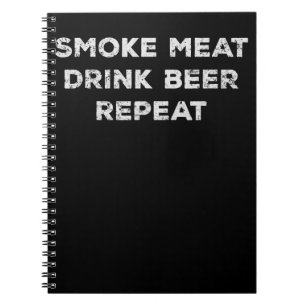 Räucherfleisch - Bieraufstrich Funny GRILLEN Lov Notizblock