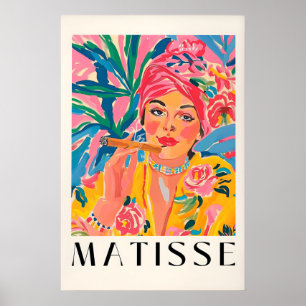 Raucherin Poster, Matisse Druck, Kubanische Zigarr Poster