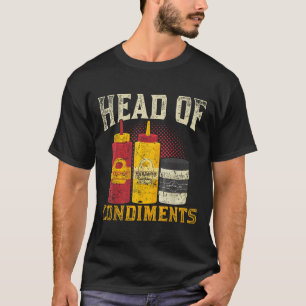Räucherter Steak Mustard Ketchup Grillen Sauce Fun T-Shirt