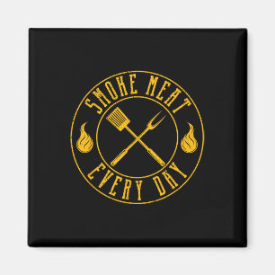 Rauchfleisch jeden Tag Funny Grillen Smoker Grille Magnet