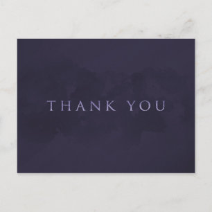 Rauchgrau Chic Glam Modern DANKESCHÖN Postkarte