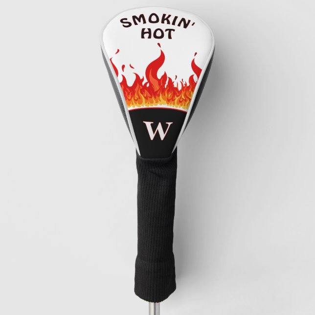 Rauchheiße Flammen Golf Headcover (Vorderseite)