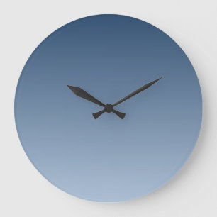 Rauchiges Blau Harmonisches Licht zu dunklen Schat Große Wanduhr