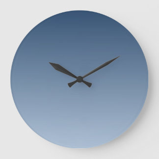 Rauchiges Blau Harmonisches Licht zu dunklen Schat Große Wanduhr