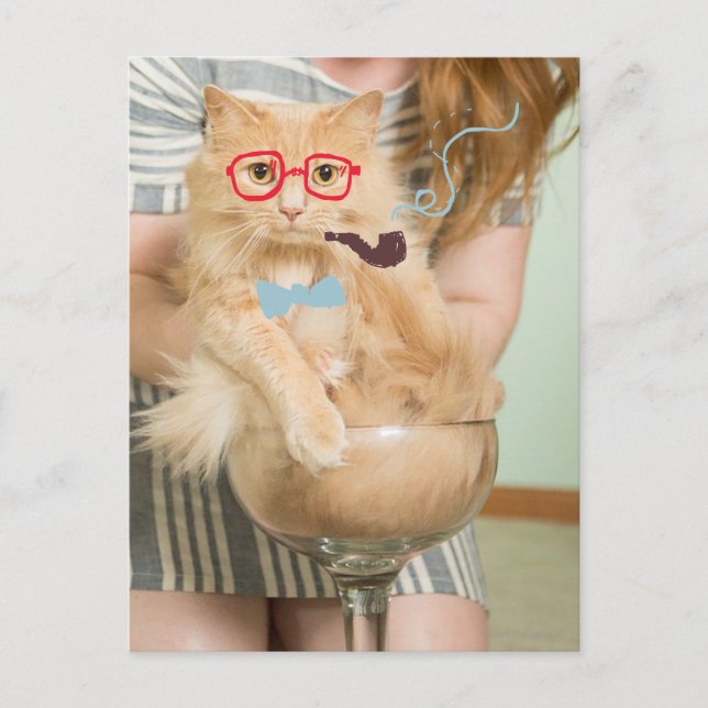 Rauchkatze Postkarte (Vorderseite)