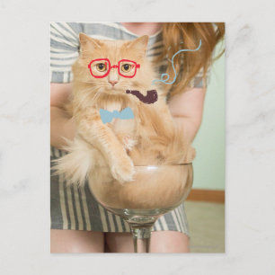 Rauchkatze Postkarte