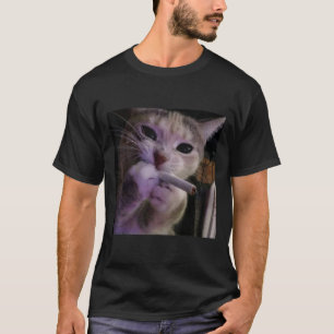 Rauchmelder, Zigarette Kätzchen Gen Z Meme, Katze T-Shirt