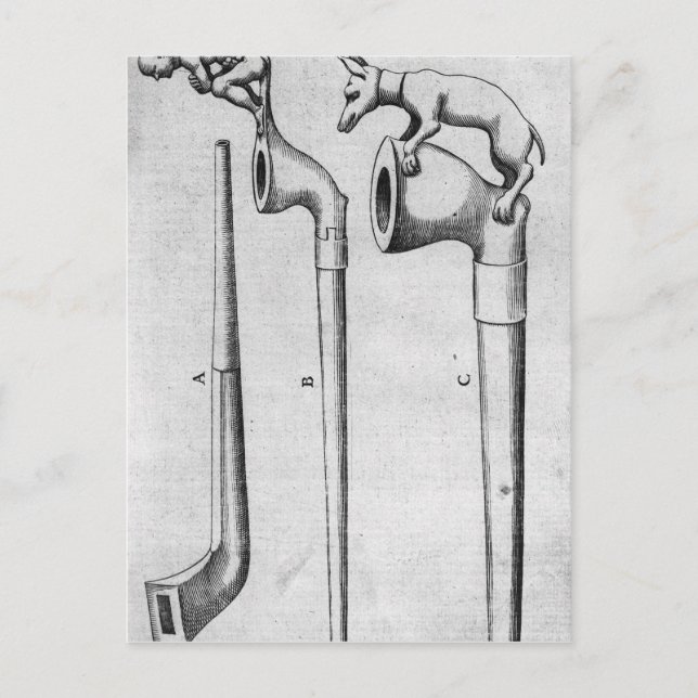 Rauchrohre Postkarte (Vorderseite)