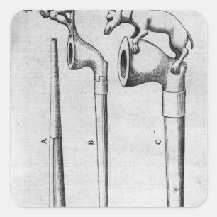 Rauchrohre Quadratischer Aufkleber