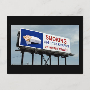 Rauchschutz - postkarte