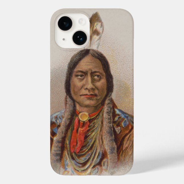 Rauchsignale: Lakota-Indianerschiff sitzt Bull Case-Mate iPhone Hülle (Rückseite)