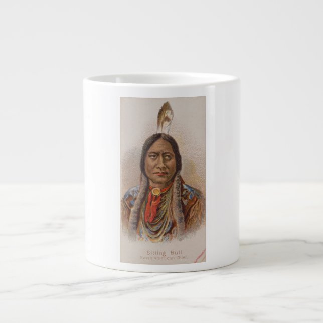 Rauchsignale: Lakota-Indianerschiff sitzt Bull Jumbo-Tasse (Vorderseite)