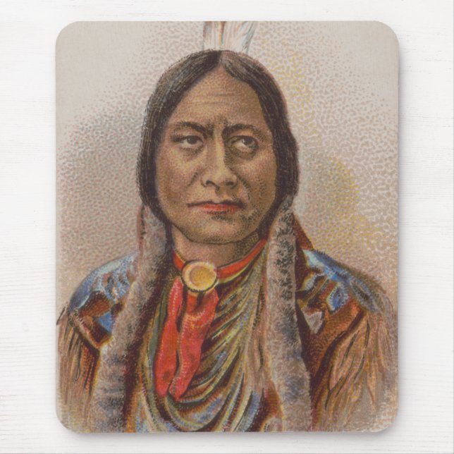 Rauchsignale: Lakota-Indianerschiff sitzt Bull Mousepad (Vorne)